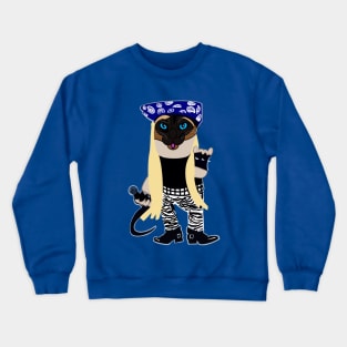 Rock On Kitty Crewneck Sweatshirt